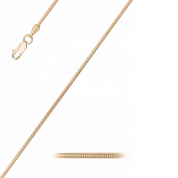 Цепь из серебра 925, плетение «Снейк»